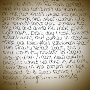 Image: Kristine Journal Entry Excerpt