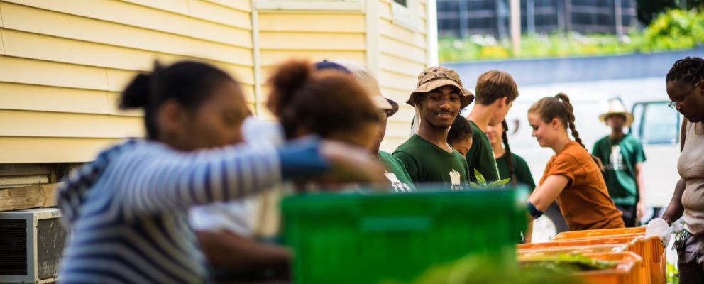 Volunteering at ReVision Urban Farm